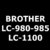 BROTHER LC 980, 985, 1100 PRINT HEAD CLEANING