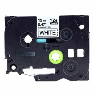 Brother P-touch Kompatibel, ersetzt Brother TZe-335 Schriftbandkassette, schwarz auf weiß, 12mm-8m