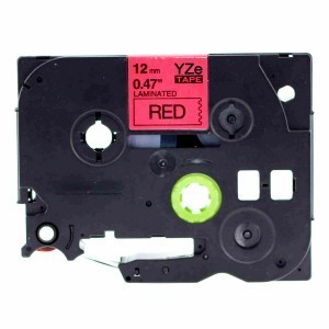 Brother P-touch Kompatibel, ersetzt Brother TZe-431 Schriftbandkassette, Schwarz auf rot, 12mm-8m