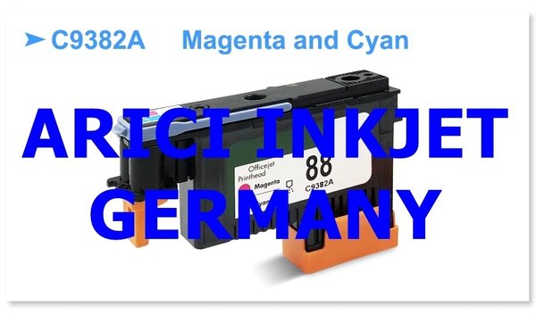 HP 88 Magenta & Cyan Typ C9382A Druckkopf-wiederaufbereitet